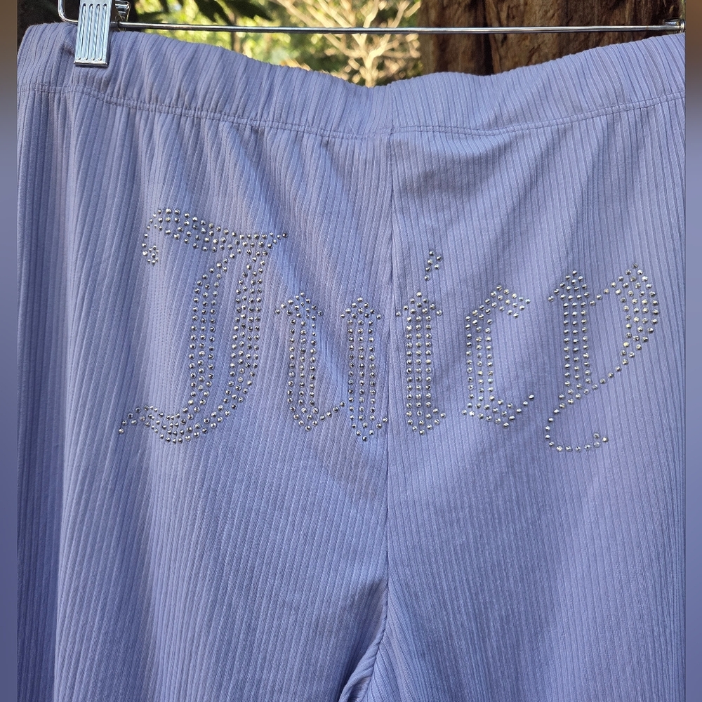 Juicy Couture Rhinetone Lavender‎ Wide Leg Pants Size XL
